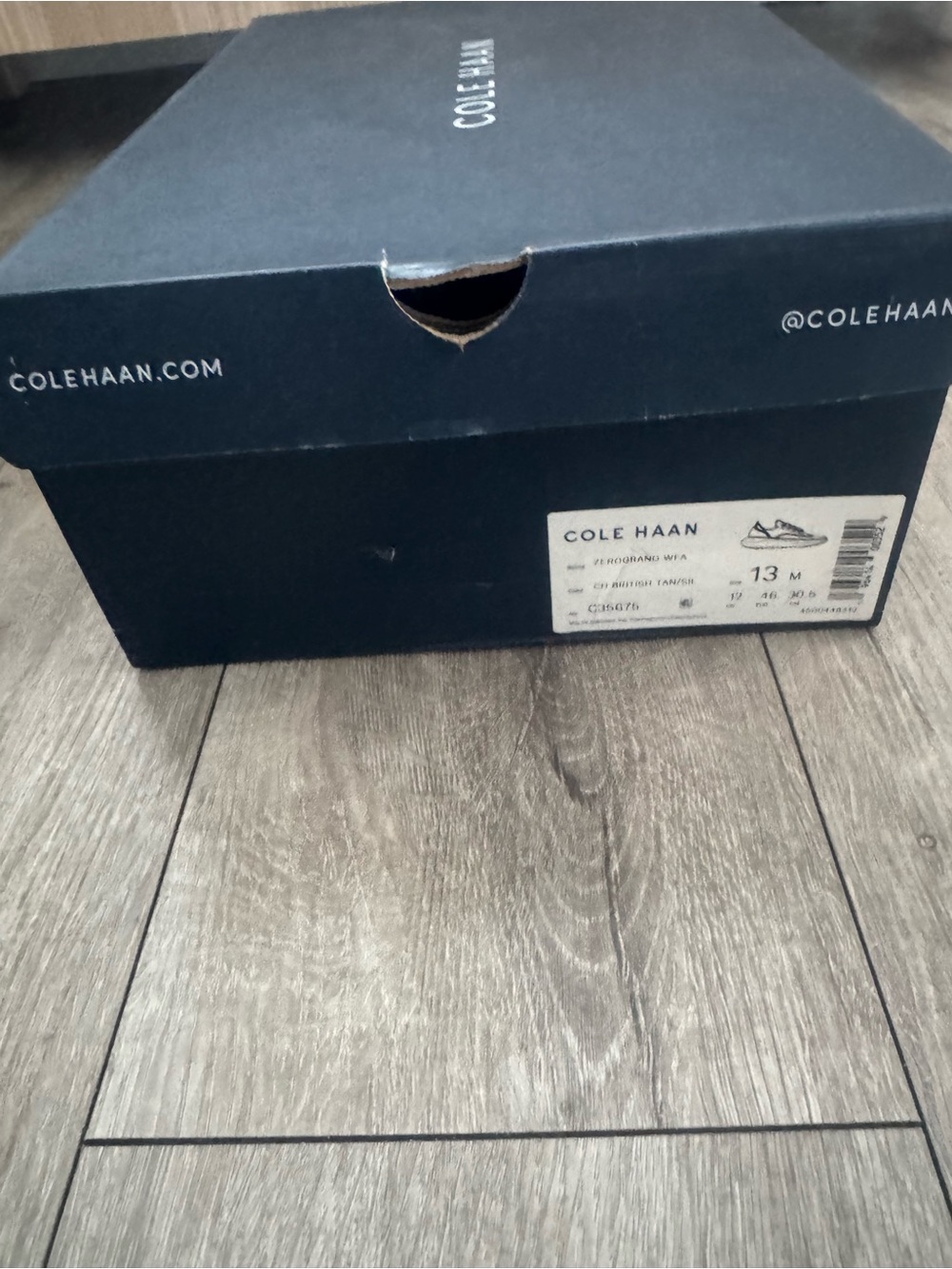 Cole Haan Men’s Brown Leather Sneakers with Cream Sole - Picture 5 of 7